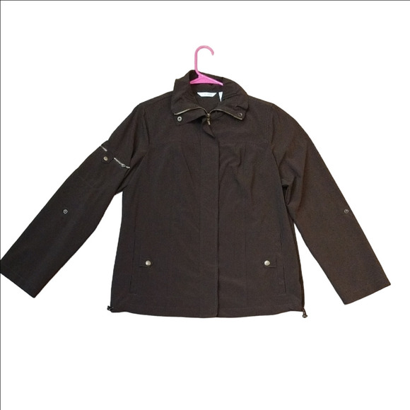 Laura Ashley Brown Utility Jacket Smooth Finish - Picture 1 of 3